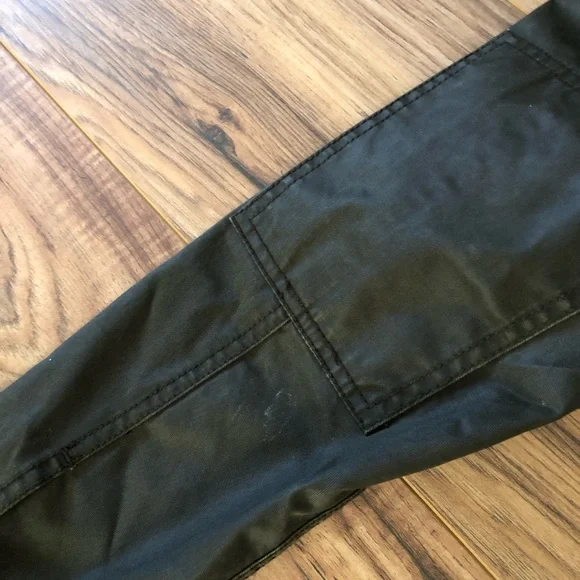 J Crew Downtown Coated Canvas Field Jacket Olive M - Picture 12 of 15